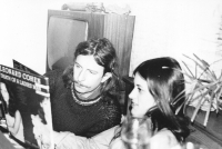 1978? With his future wife Jarka at Jiri Rulf's