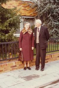 Prarodiče Marie a Jan Drahotovi, rok 1978