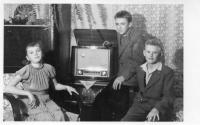 zleva Marie Zemanová, Jan Zeman, Vladimír Zeman