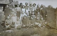 Pupils of the Czech elementary school in the village Bohdan in Carpathian Ruthenia