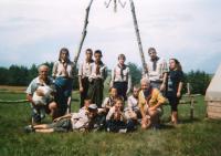 Jiří Král na skautském táboře