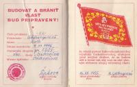 Pioneer organisation Card,1955