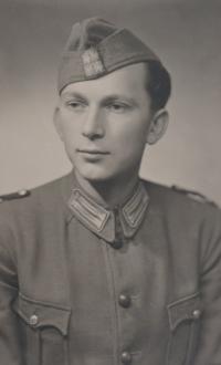 Jaromír in a Luftschutz uniform, 1944