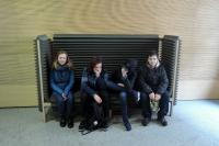 Žáci Waldorfské základní školy Semily v budově rozhlasu; projekt Příběhy našich sousedů (http://pribehynasichsousedu.cz/)