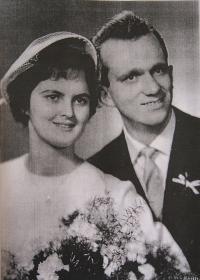 Wedding photo of his parents