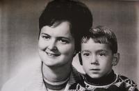 Manželka Marie se synem Jiřím
