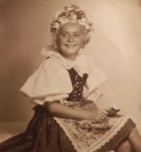 Zdeňka Králová in childhood