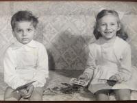 Éva Orsós and her brother, György At Christmas 1959 