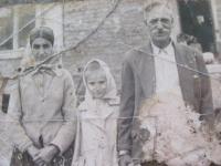 Éva Orsós with her grandparents (Sándor Orsós, Éva Kalányos), 1963