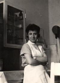 Pamětnice na nemocničním oddělení, Teplice 1954