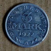 Třimarková mince / památka Ireny Ondruchové na protektorát / fotografie 2017