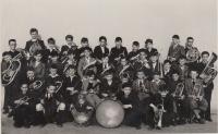 Oratory band, Josef Pešata second from the right in the top row