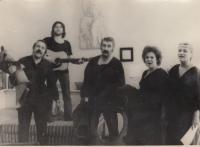 Dissidents Kohout, Třešňák, Landovský, Chramostová, Boučková - house theater 1978