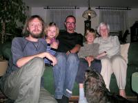 Ivo Mludek s chartistou Janem Králem z Ostravy na snímku s Dolores Šavrdovou / asi 2009