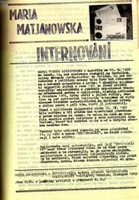 Samizdatový časopis Protější chodník / 1988