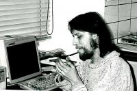 Ivo Mludek v redakci deníku Region / 1995