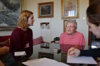 Natáčení rozhovoru s Jiřinou Dupalovou