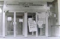 Brno revoluční, 1989, Žerotínovo náměstí, Bílý dům