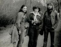 Jaroslav Chromek with friends in the GDR