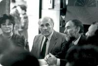 With his friends, Ilona Béres and György Bánffy