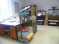 Současné pracoviště pamětnice, restaurátorská dílna oddělení rukopisů a starých tisků, 2017