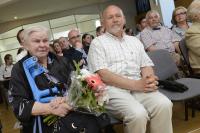 Jiří Beran na závěrečné prezentaci projektu Příběhy našich sousedů, květen 2017