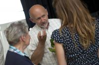 Jiří Beran na závěrečné prezentaci projektu Příběhy našich sousedů, květen 2017