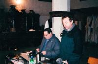 S Borisem Kobrlem, šéfredaktorem Vltavy (cca 1992) 