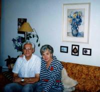 Bohuš se sestrou Zdenkou, Brno 1992