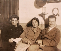 grandmother Sofia and on the left is her brother, saved after the execution