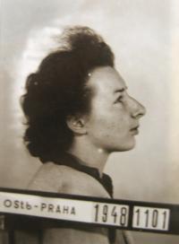 Vězeňské foto JUDr. Musilové