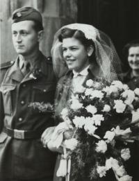 Svatební fotka, rok 1952