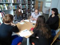 František Pakandl se žáky ZŠ Byšice