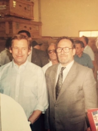Pavel Traubner with Václav Havel