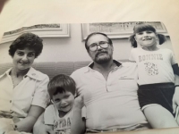 The Traubners with their daughters