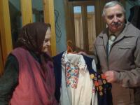 Marie Sergijivna Cigankova a předseda spolku veteránů v Dubně