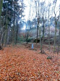 Válečný hrob u Hraniček, kde 7. května 1945 zastřelili Otto Krejčího a Františka Švece