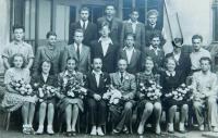Školní třída  jesenického gymnázia v roce 1947