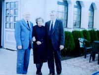 Sourozenci Šimkovi - zleva Josef, Dagmar a Jan