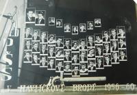 Tablo průmyslové školy v Havlíčkově Brodě, kde studoval Sterios Kiriazopulos