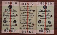 ticket from Brno to Prague in July 1939