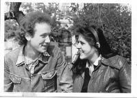 Jan Slovencak with his ex-girlfriend in Bratislava