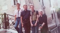skupina emigrantov z Poľska, s ktorými vycestoval S. Košút do Ríma v roku 1980