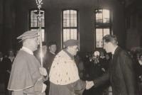 1966 - graduation ceremony, Carolinum, VŠE