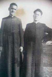 Vincent Dorník - photo from student times in Spišská Kapitula (1949)