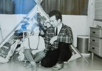 Bratr Alfred se synem Kristiánem