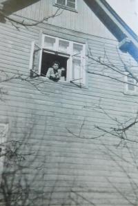 Brother Alfred in a house in Ceska Ves, where the family lived in a sublease