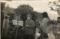 At a secret rock festival in Oskava in 1985 or in 1987