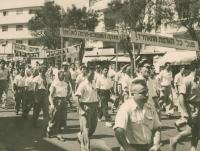 1.máj v Tel Avivu, asi 1954
