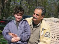 János Joka Daróczi with his son, 2009